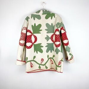 Vintage quilt chore coat vine pattern  Women's Jacket